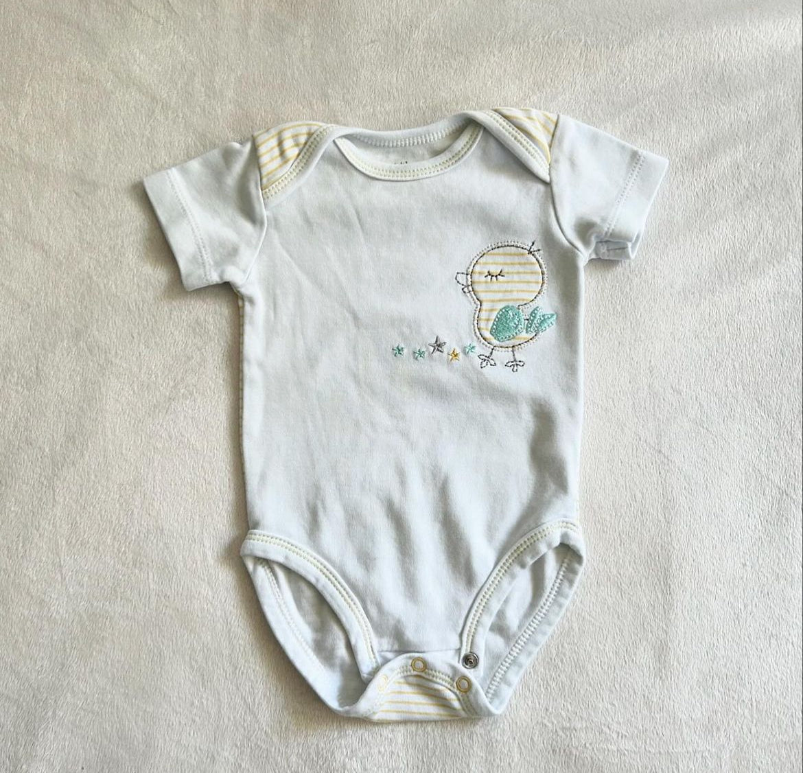 Petit Lem | little duck onesie | 6m