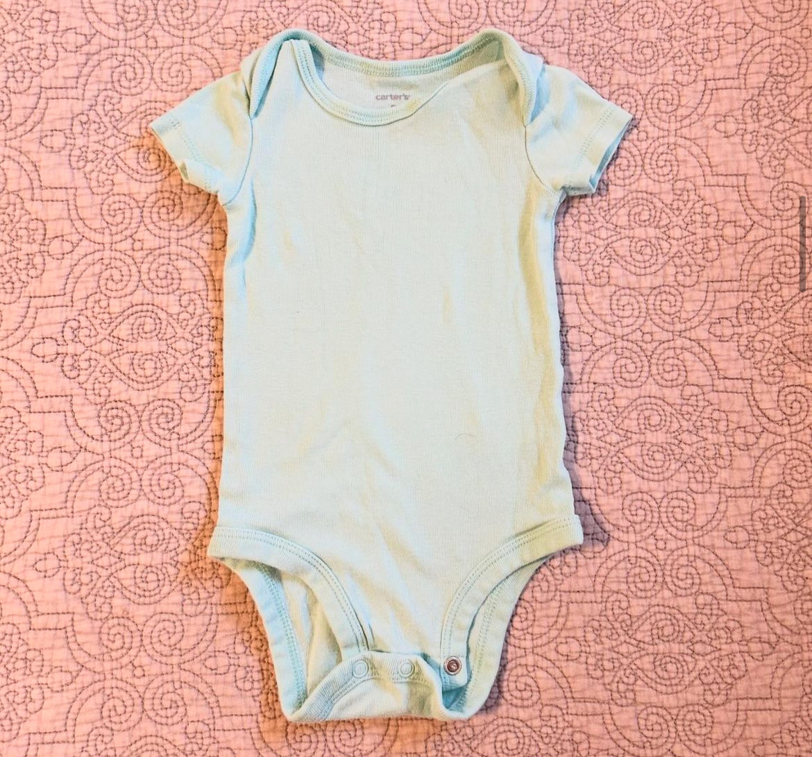 Carters | light blue onesie | 3m