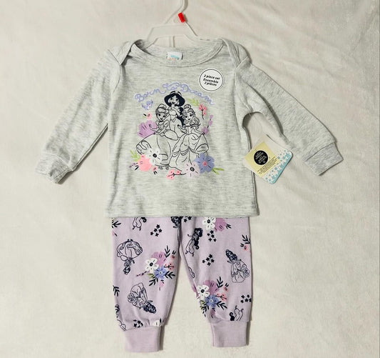 Disney baby | 2pc princess pjs | 12m