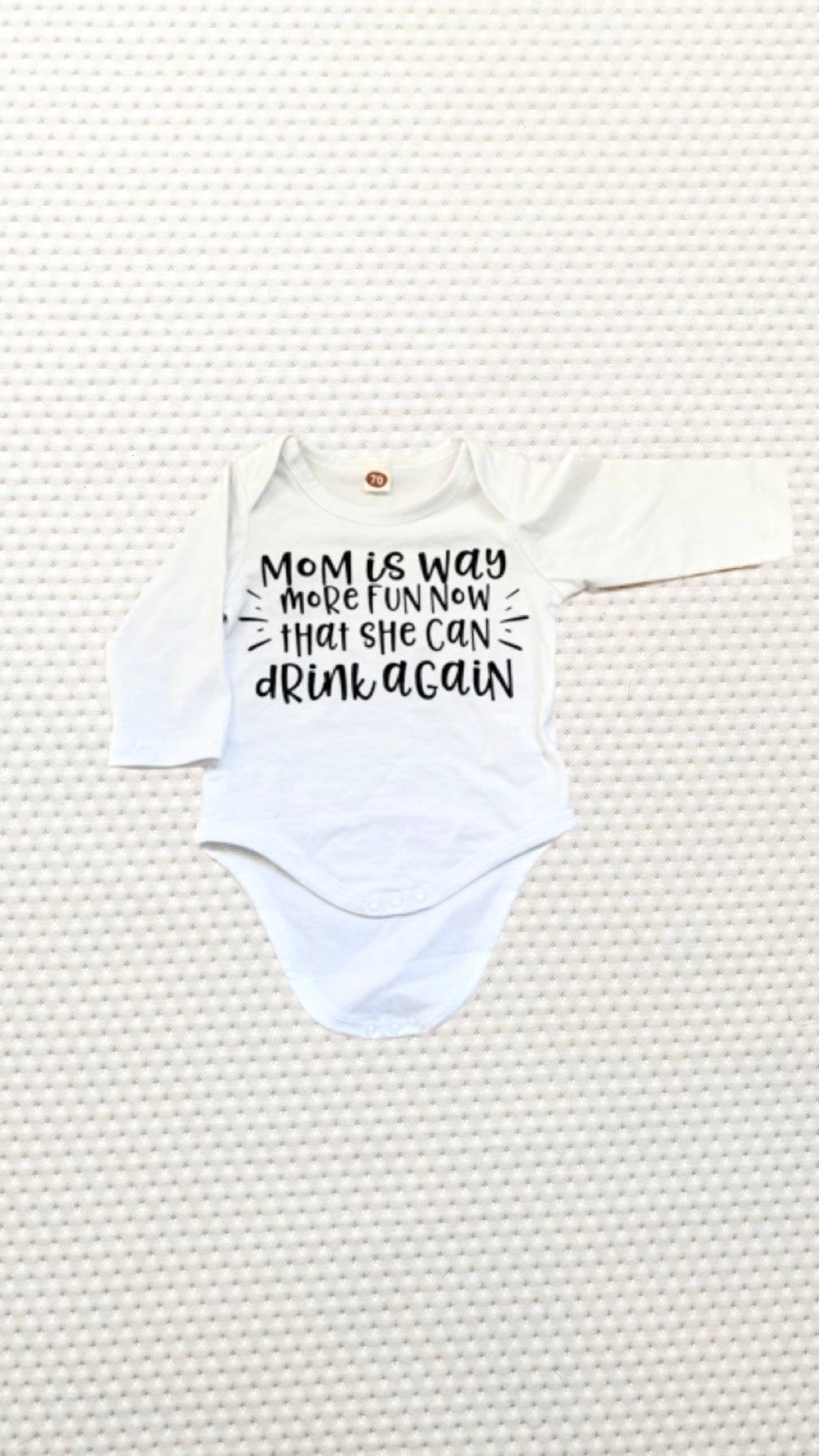 Unbranded | Mom can drink onesie | 6m