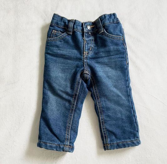 George | fleece lined jeans | 6m