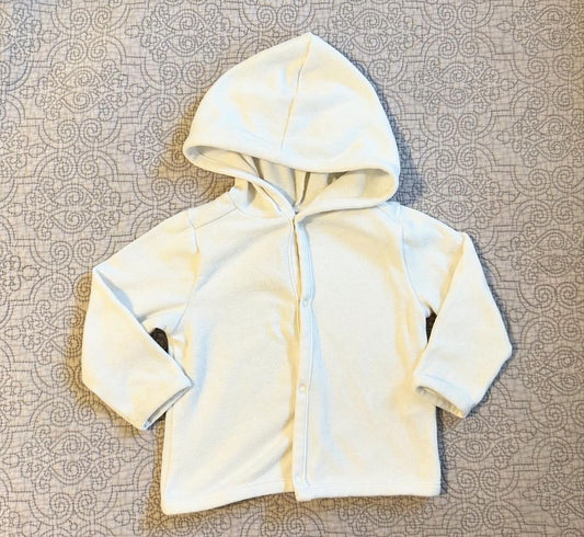 Old Navy | white light hoodie | 12m