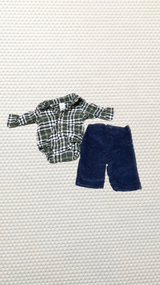 Carters | Plaid Outfit | NB