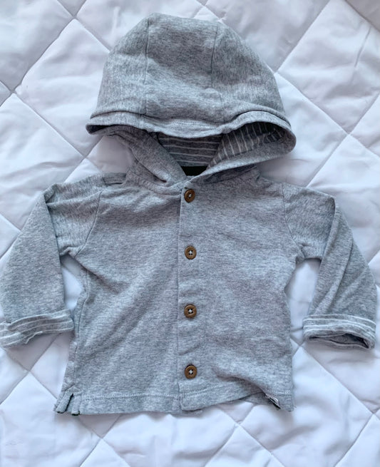 Carters | Button up hooded LS | 6m