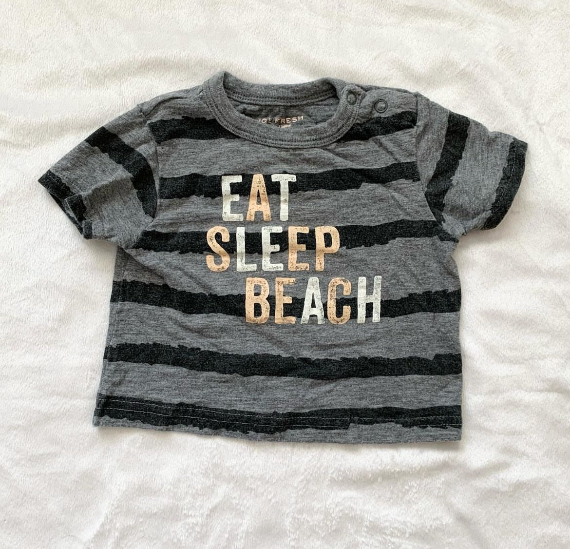 Joe fresh | eat sleep beach tshirt | 6m